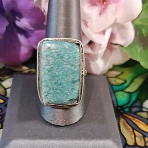 Amazonite Gemstone Ring - Size 10 1/2